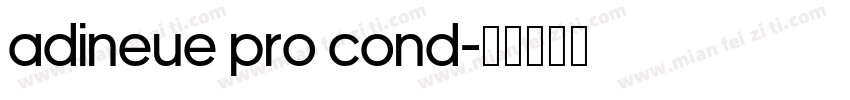 adineue pro cond字体转换